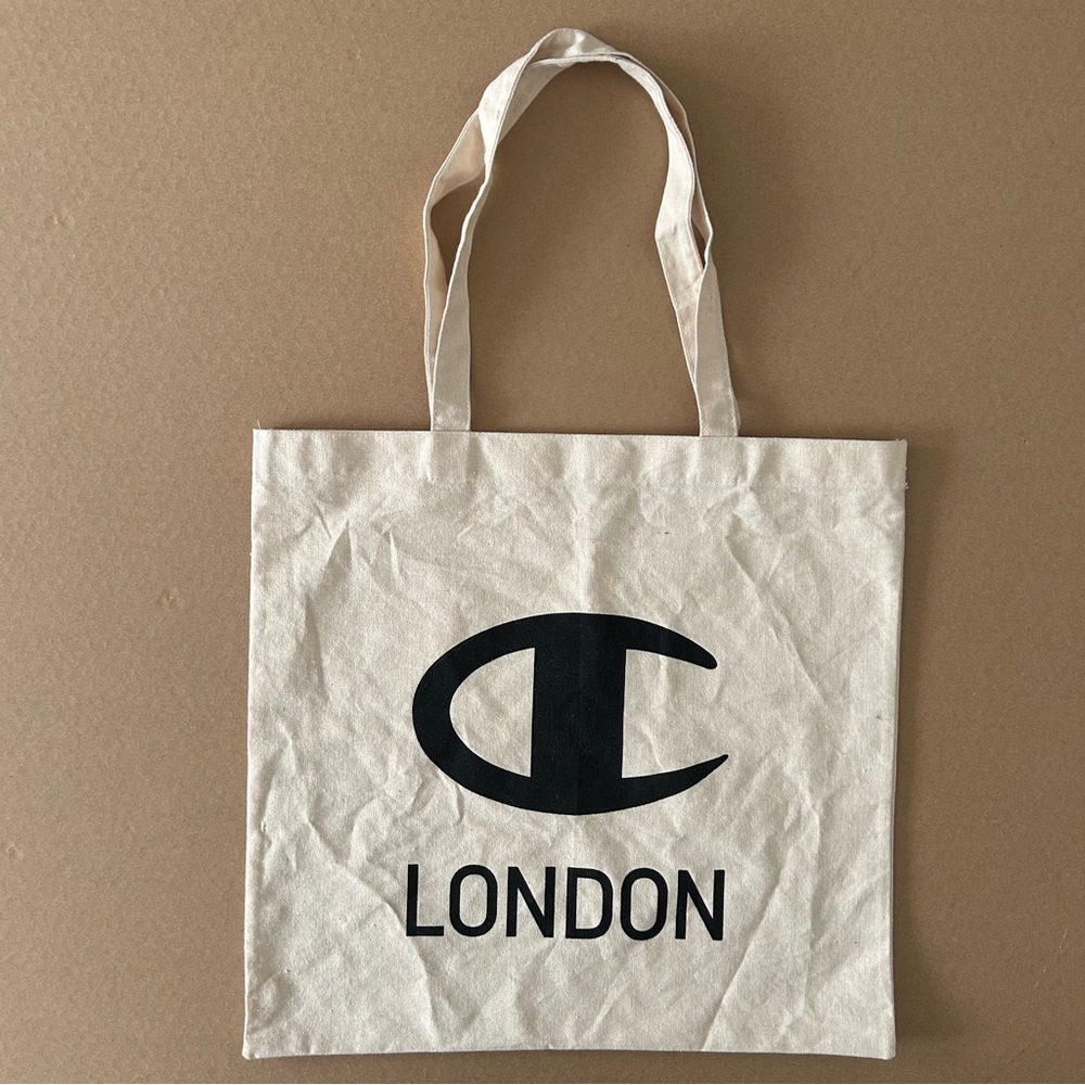 Champion London Tote Bag Big Logo Double Sided Graphic Multipurpose Shopping Bag